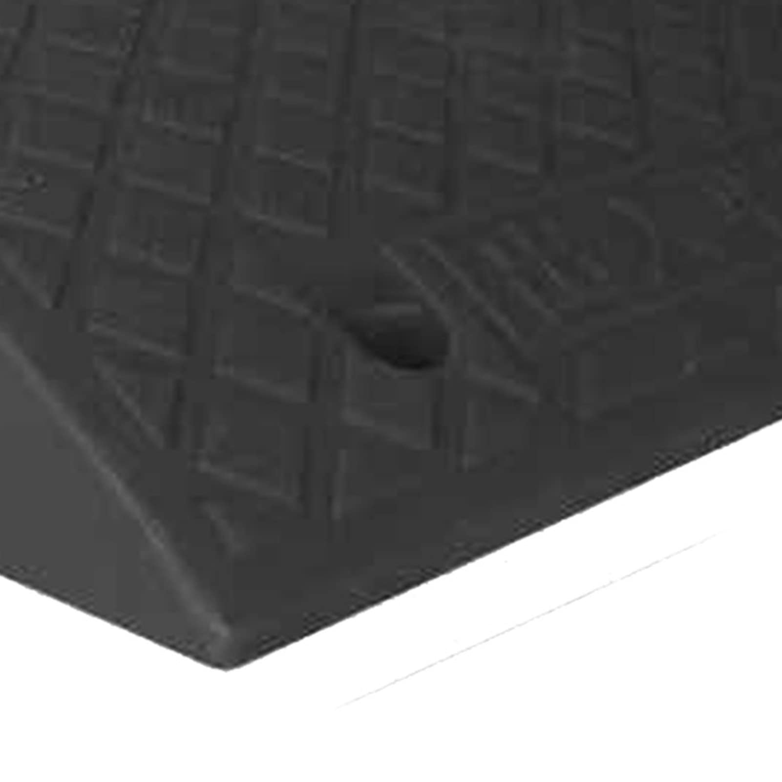 Gradini per Dossi in Salita, Rampe per Rampe in Plastica per Auto, Tappetini in Salita, Tappetino in Plastica Leggero Colorato per Parcheggio in Strada (Nero/13, 5cm)