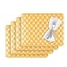 Produktbild Westmark Tischsets/Platzsets, 4 Stück, 41,5 x 30 cm, Polypropylen, Gewebe, Lebensmittelecht, Abwischbar, Gelb, Saleen Edition: Classic 117