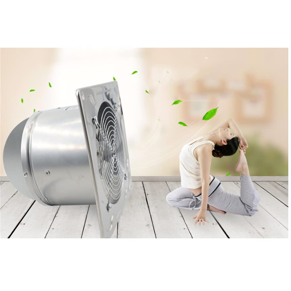 Aspiratore da Bagno, aspiratore da Cucina 6", Silenzioso con valvola di ritegno con Copertura Protettiva in Rete per Bagno/Cucina/Soggiorno