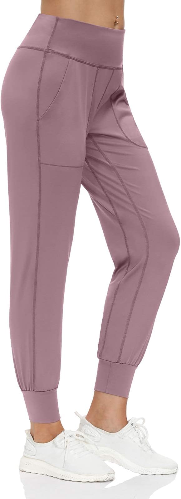 scicent Womens High Waisted Trousers Workout Sweatpants Activewear Sportswear UK 6-16