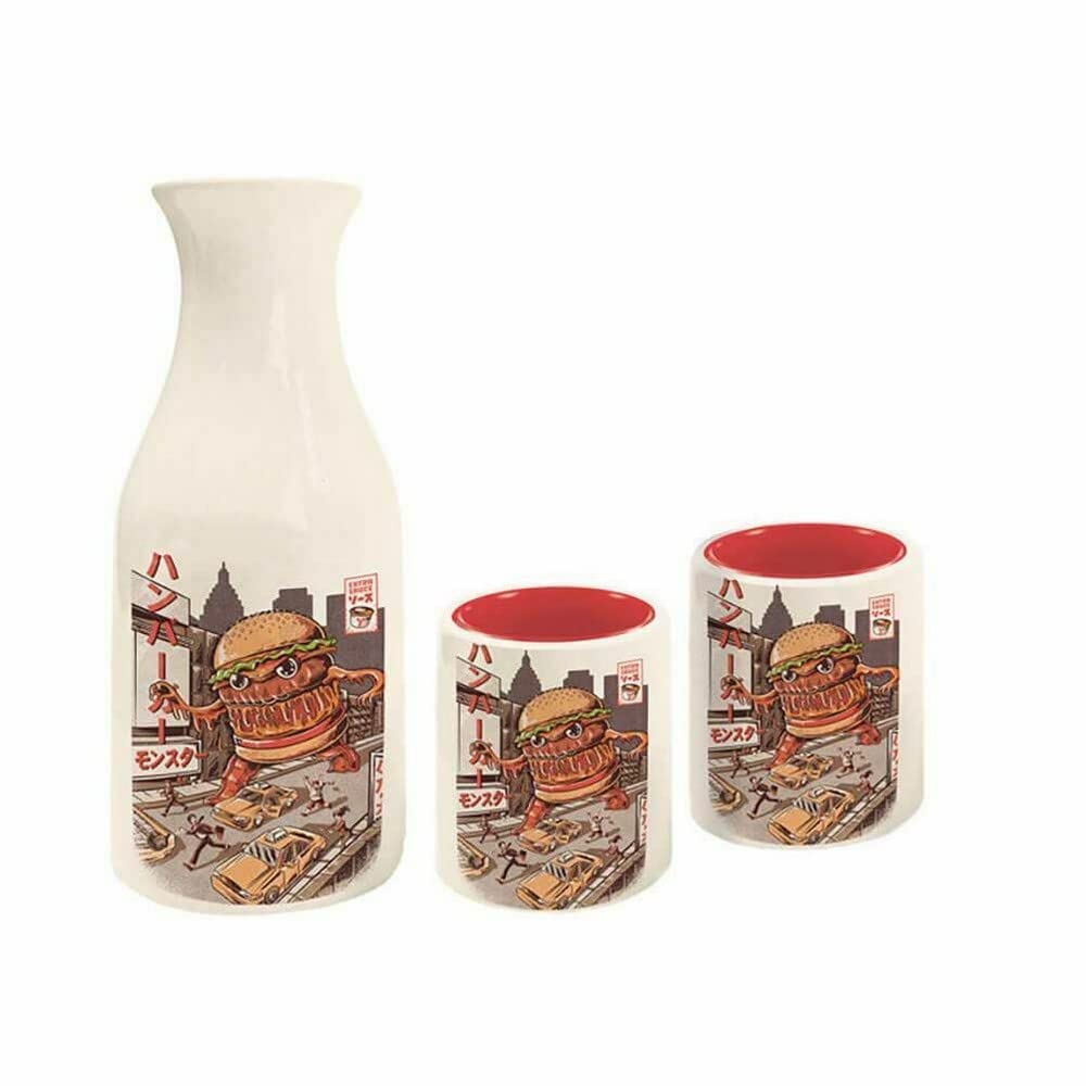 Pyramid International Ilustrata Service à saké avec coffret cadeau Bordeaux