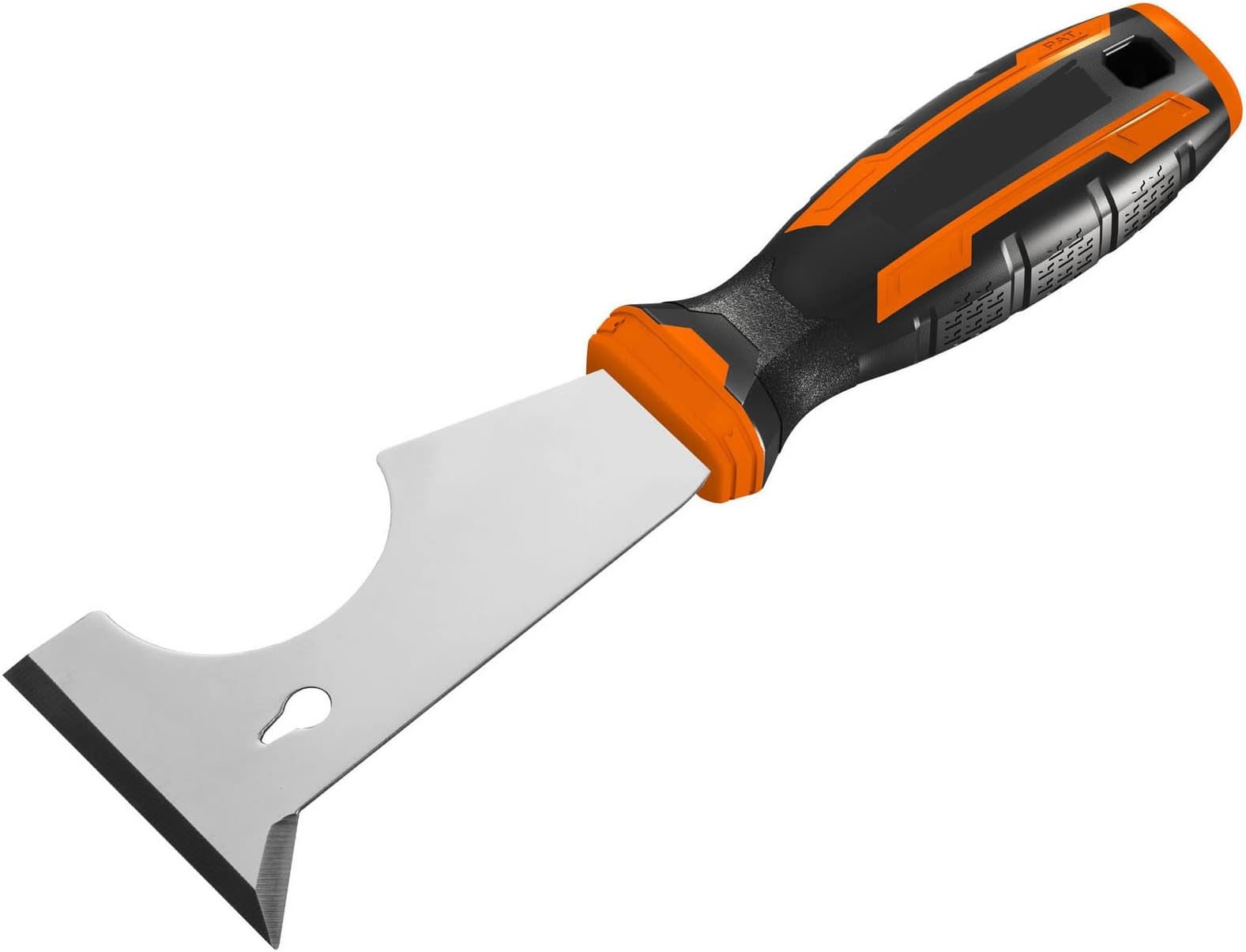 Hasanat Essentials Putty Knife 6 in 1 Putty Remover Spreader To Remove Paint Nail lifter, Paint Scrapers Tool for Decals Wallpaper Baking Wall Car Putty Spackling Patching Painting Orange Silver