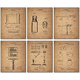 Pharmacist Patent Wall Art Prints - Set of Six Vintage Photos