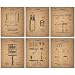Pharmacist Patent Wall Art Prints - Set of Six Vintage Photos