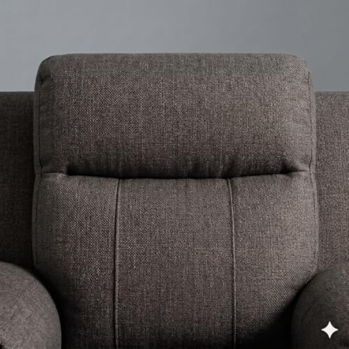 Image of Amazon Brand - Solimo Elira | Single Seater Sofa Recliner | Manual Recliner (Velvet Grey)