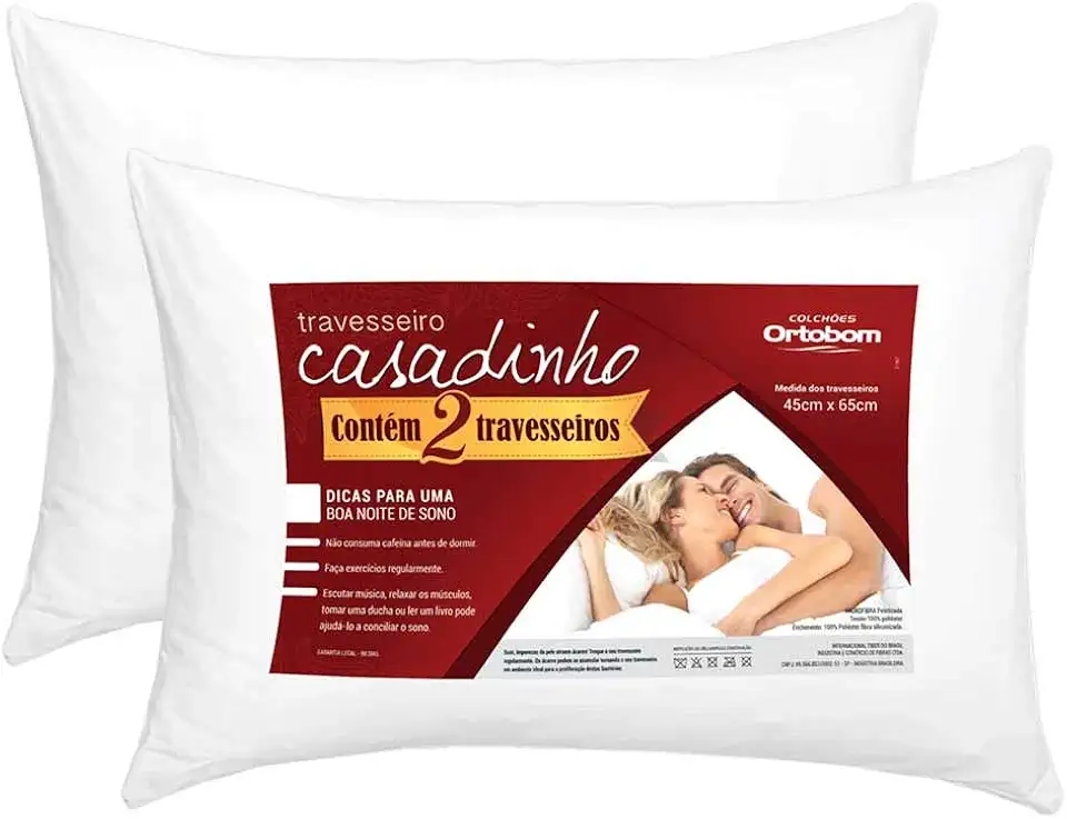 Travesseiro Casadinho - Ortobom Branco