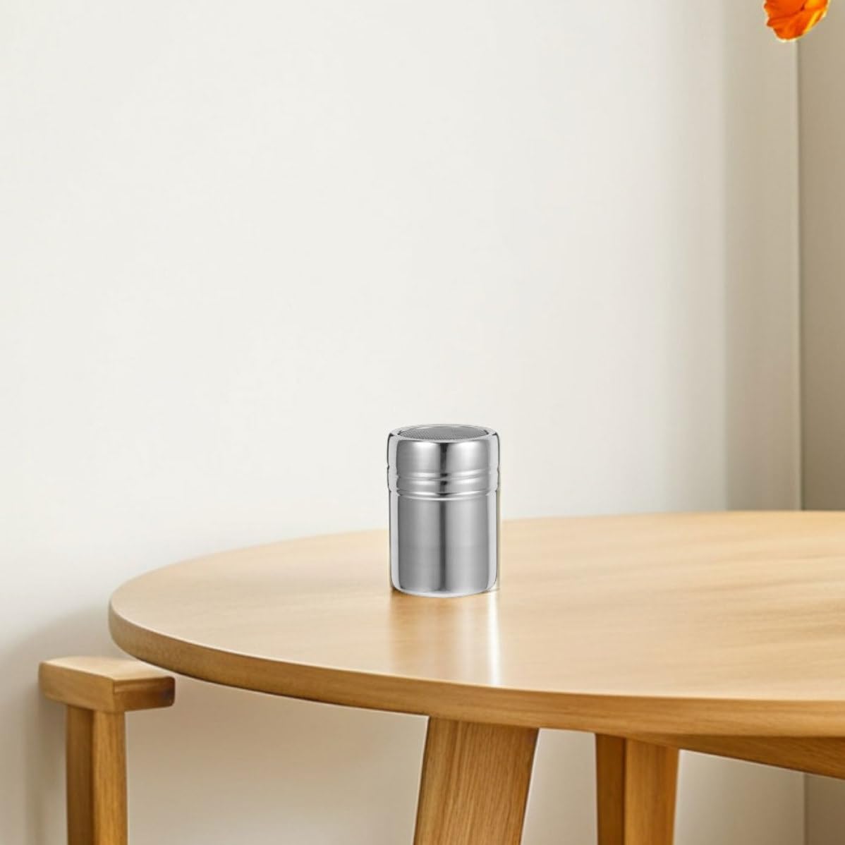 SOLUSTRE Powdered Sugar Shaker Sturdy Pp Material Fine Mesh 2 Pcs Stainless Steel with Lid, Dusting Sugar Shaker Even Powder Distribution and Chocolate for Coffee Bar for Cocoa,