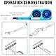 Candeon Glasfaser Reinigungsstift, One-Click Glasfaser Reiniger für MPO/MTP Stecker, Fiber Optic Cleaner LWL Reinigungsstift Verbindungs Reinigungswerkzeug, Reinigt über zu 600 Mal