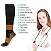MELERIO Copper Compression Socks Men Women 4 Pairs 15-20 mmhg Comfortable Circulation for Edema Varicose Veins and Anti-Fatigue