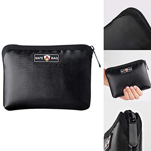 NUOBESTY Bolsa de Documentos à Prova de Fogo Bolsa de Documentos à Prova de Fogo Bolsa de Dinheiro à