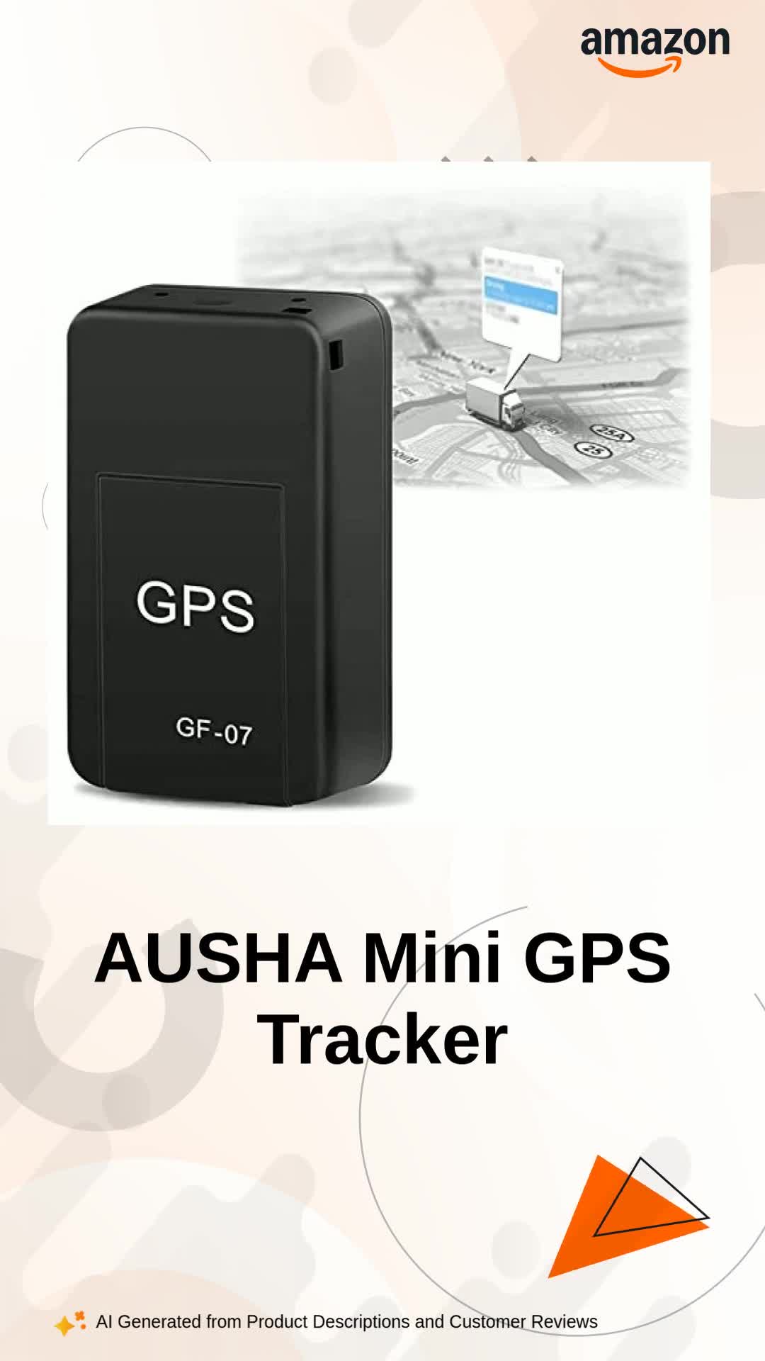 AUSHA®Mini GPS Tracker GF-07 New Small Size GF07 GPS Tracker Long