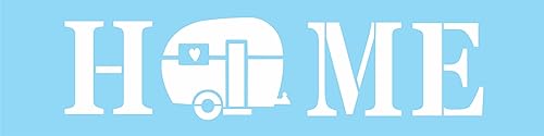 6" x 24" Home Stencil Camper Motor Home Campground DIY Craft Signs Joanie Art