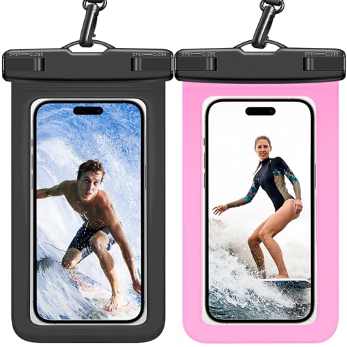 70 Years Loved Waterproof 02 Schwarz Rosa Wasserdichte Tasche