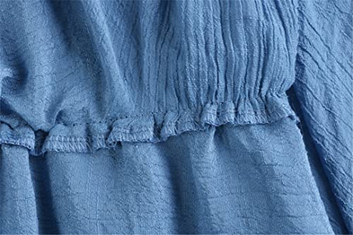 Jupe plissée taille élastique coton lin pour ajustement parfait gris - 7