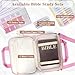 Bible Cover Case for Women,Extra Large Bible Case with Detachable Shoulder Straps,All-in-One Bible Journaling Kit,Carrying Case with Bible Highlighters and Tabs,Mothers Day Christian Gifts for Women