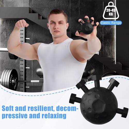 Finger Grip Strengthener, 2025 Upgrade Hand Gripper Strengthener, New Hand Grip Strengthener Finger Exerciser Gripper Tool, Silicone Grip Strength Trainer, Adjustable Hand Grip Strengthener