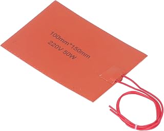 Flexible Drum Heater, Fast Heating Silicone Heat Pad for Industrial Equipment 220V 50W, Insulating Band, Maximum 200°C