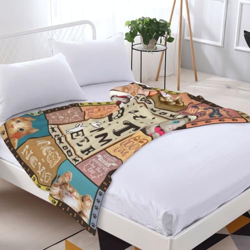 Couverture chat douce 150x130cm contre les frissons du soir - 8