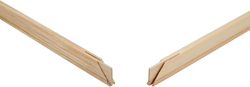 Creative Mark Pro-Bar - Barras de madera resistentes de 1.5 pulgadas de profundidad extra pesadas de madera de pino blanco para lienzo, artistas,