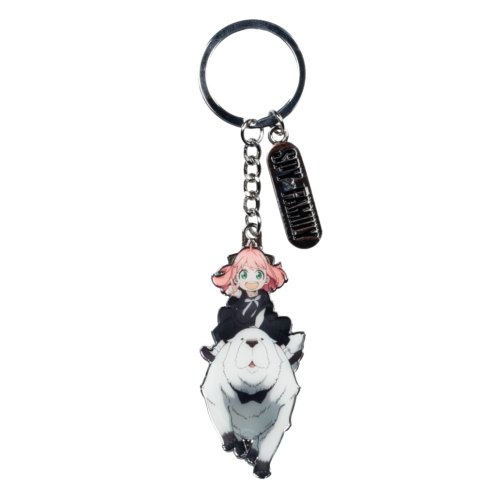Konix Spy x Family Schlüsselanhänger 7 x 2,5 cm - Metall - Motiv Anya und Bond Forger