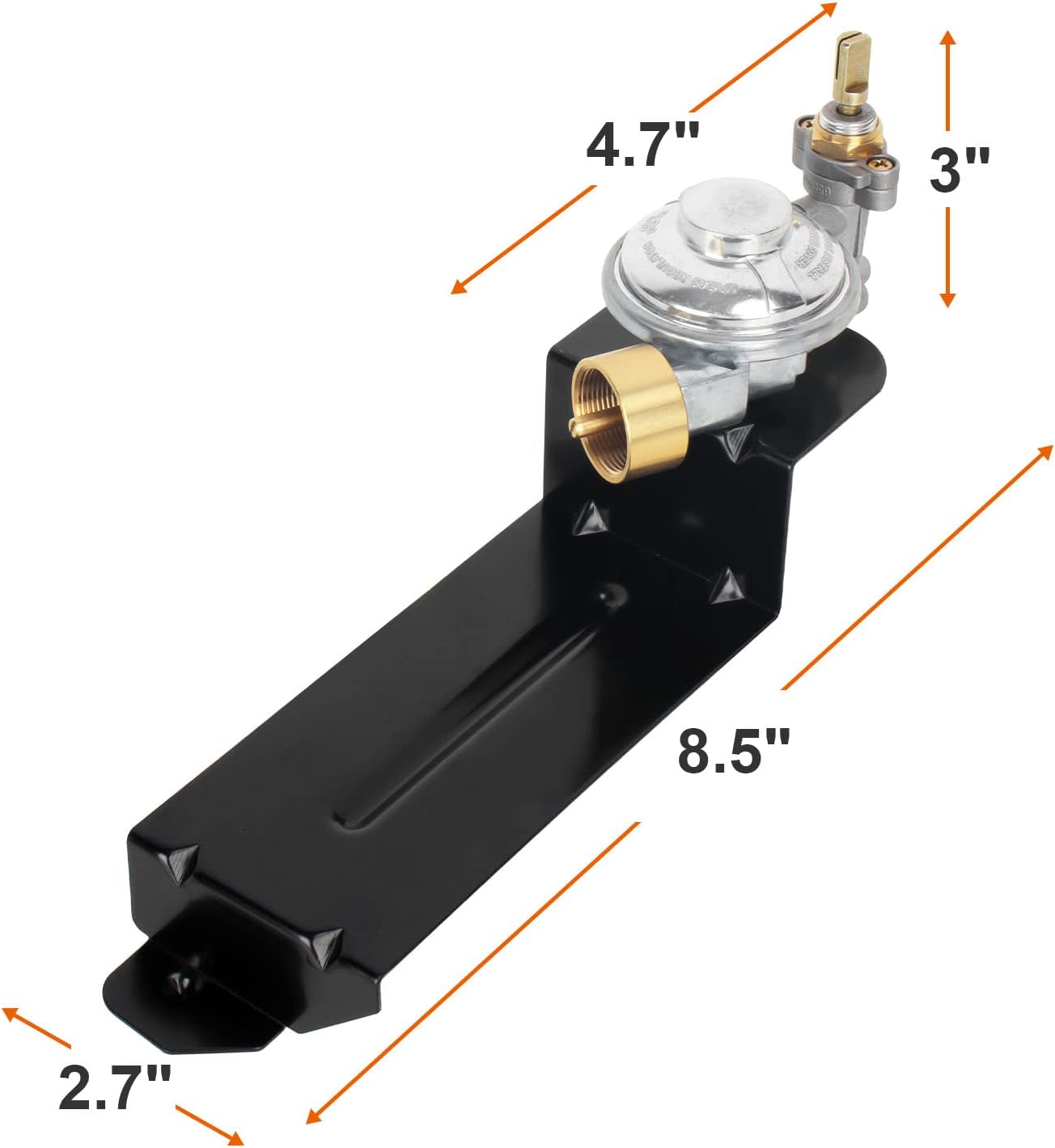 DELSbbq 7583 Cast Iron Grate and 41862 Grill Burner & Valve Regulator for Weber Q2000 Q2200 Series 54060001 396002 566001 566002 Gas Grills