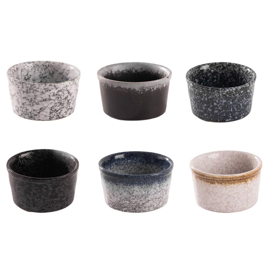 Ensemble de ramequins japonais en porcelaine pour gâteaux, pudding, crème glacée, plats à soufflés style vintage