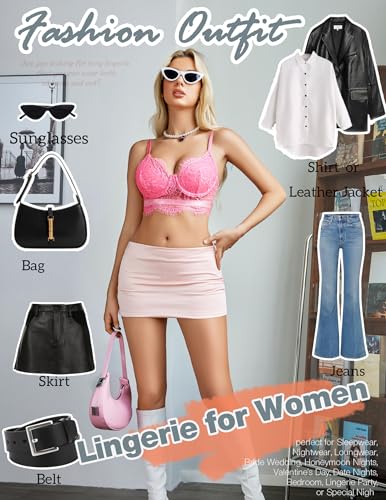 Image of Avidlove Lace Bralettes for Women Y2k Strap Bustier Cami Top V Neck Camisole Lingerie