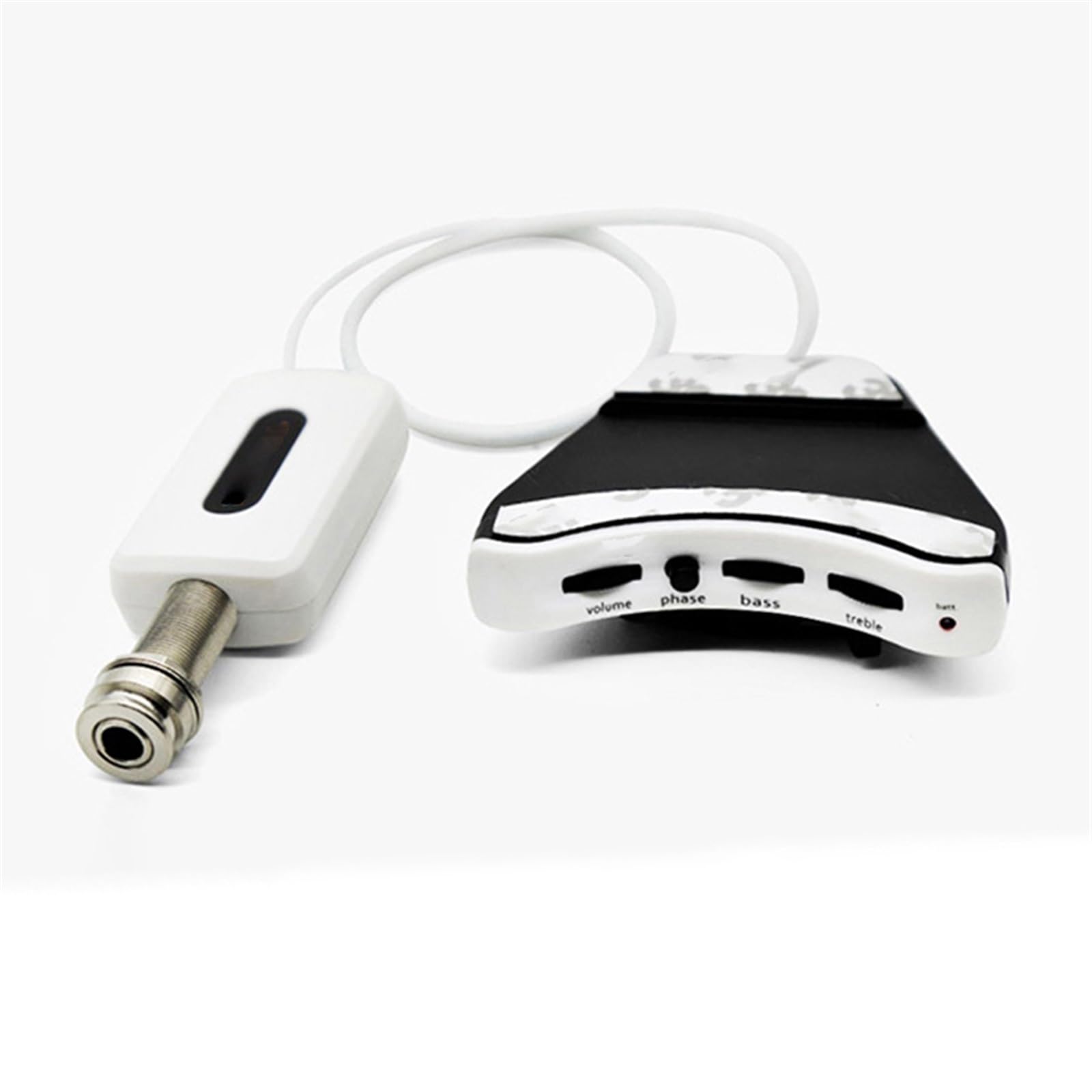 Pickup per strumenti ad arco Amplificatore Piezoelettrico Perforato Con Foro Sonoro Per Chitarra Classica Con Pickup Singolo(White)