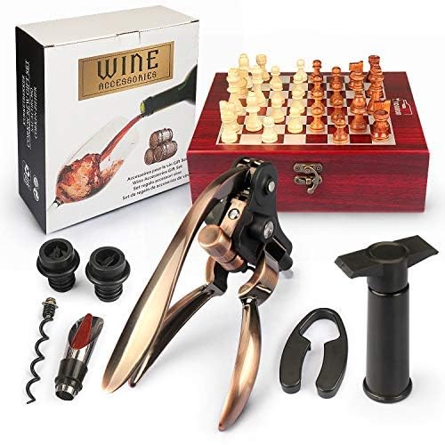 YOBANSA Ensemble Accessoires Vin En Forme De Bouteille - Tire-Bouchon, Bouchon, Verseur - Cadeau Idéal