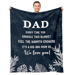 Gift for dad dad gifts from daughter son dad blanket best dad ever gifts dad birthday gift gifts for dad for fathers day thanksgiving christmas 50x60  urban country home decor
