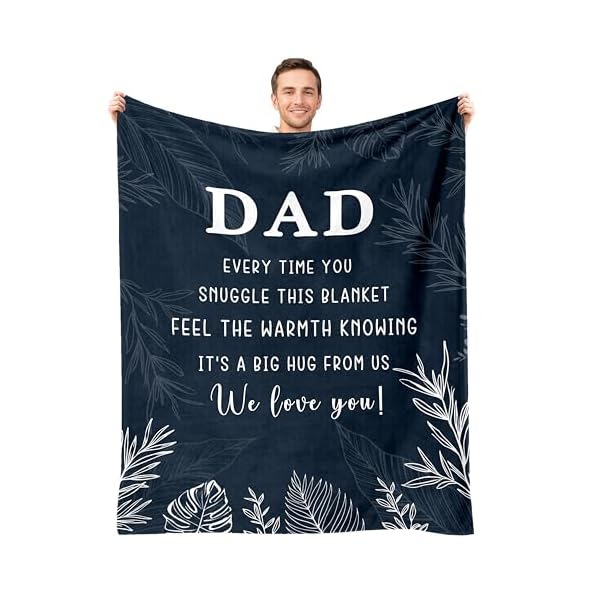 Gift for dad dad gifts from daughter son dad blanket best dad ever gifts dad birthday gift gifts for dad for fathers day thanksgiving christmas 50x60  urban country home decor