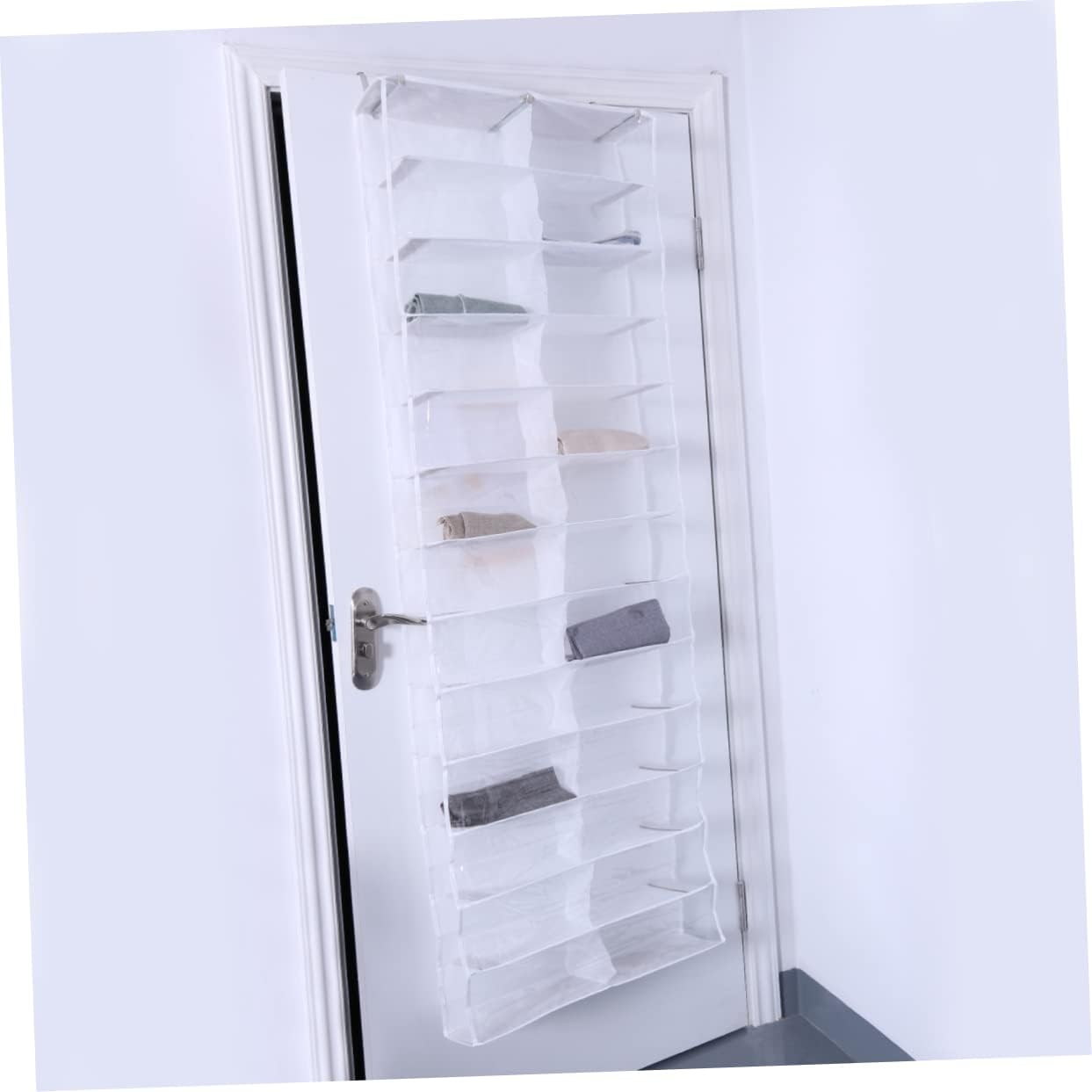 Garneck Shoe Organizer Closet 26-shelf Storage Bag over The Door Hanger for Shoes Belts Scarves