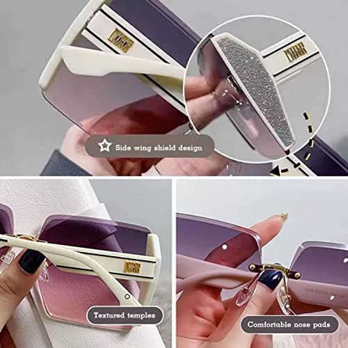 Popular Large Frame Glasses,Square Oversized Sunglasses,Ladies Gradient Sunglasses4