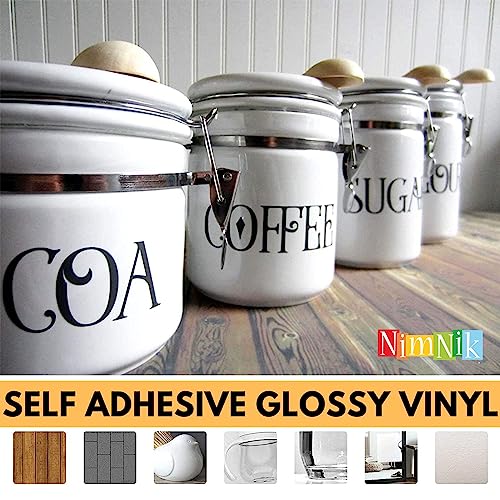 NimNik Vinyl for Cricut Permanent Adhesive Backed Vinyl for Cricut | 25 Pack A4 Size - 23 Permanent Vinyl Sheets + 2 Transfer Tape for Vinyl Cutter Machine - Image 6