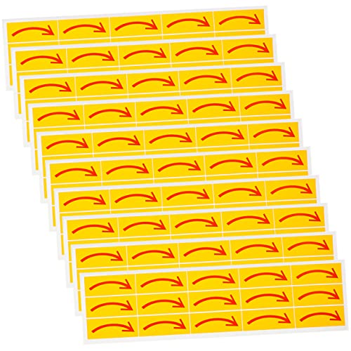 DECHOUS 20pcs Arrow Sticker Sign Removable Self Adhesive Floor Decals Stair Decal for Office Home