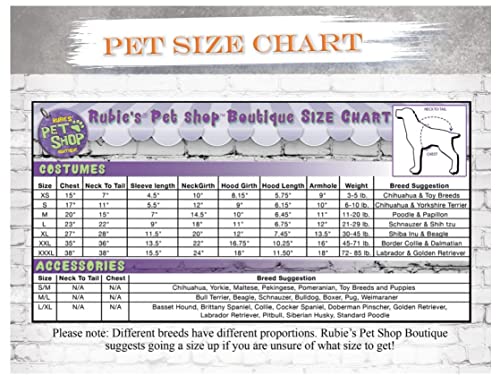 Rubie's Unisex Adult Brazilian Bombshell Pet Costume, As Shown, S Neck 12 Girth 17 Back 11 Us #TOP2