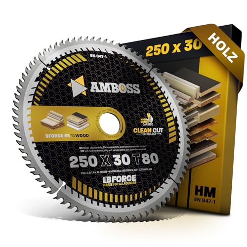 HM Kreissägeblatt 250x30 Z80 Wechselzahn für Holz - Super Feinschnitt. AMBOSS WERKZEUGE Sägeblatt 250mm komp. zu Dewalt DWE 7492 Holzkraft ST 1 Ferm TSM1033. Holzmann. Atika. Bernardo. Scheppach