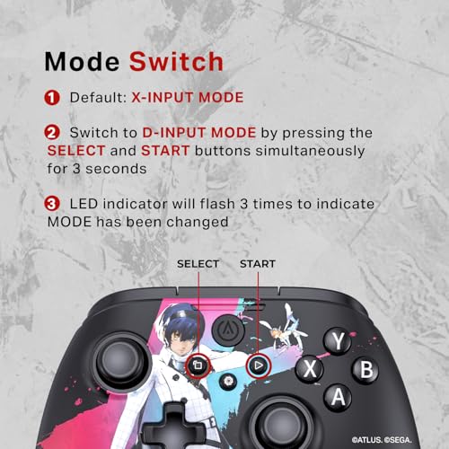Image of PowerA Battle Dragon Wireless Controller for PC and Cloud Gaming, Magnetic Hall Effect, Asymmetric Rumble Motors, 20h Playtime - Metaphor: Refantazio Protagonist & Gallica (Not for iOS)