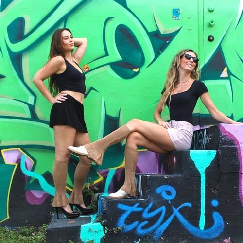 Millennials In Motion Flared Socks Y2K Goth Kawaii Leg Warmers3