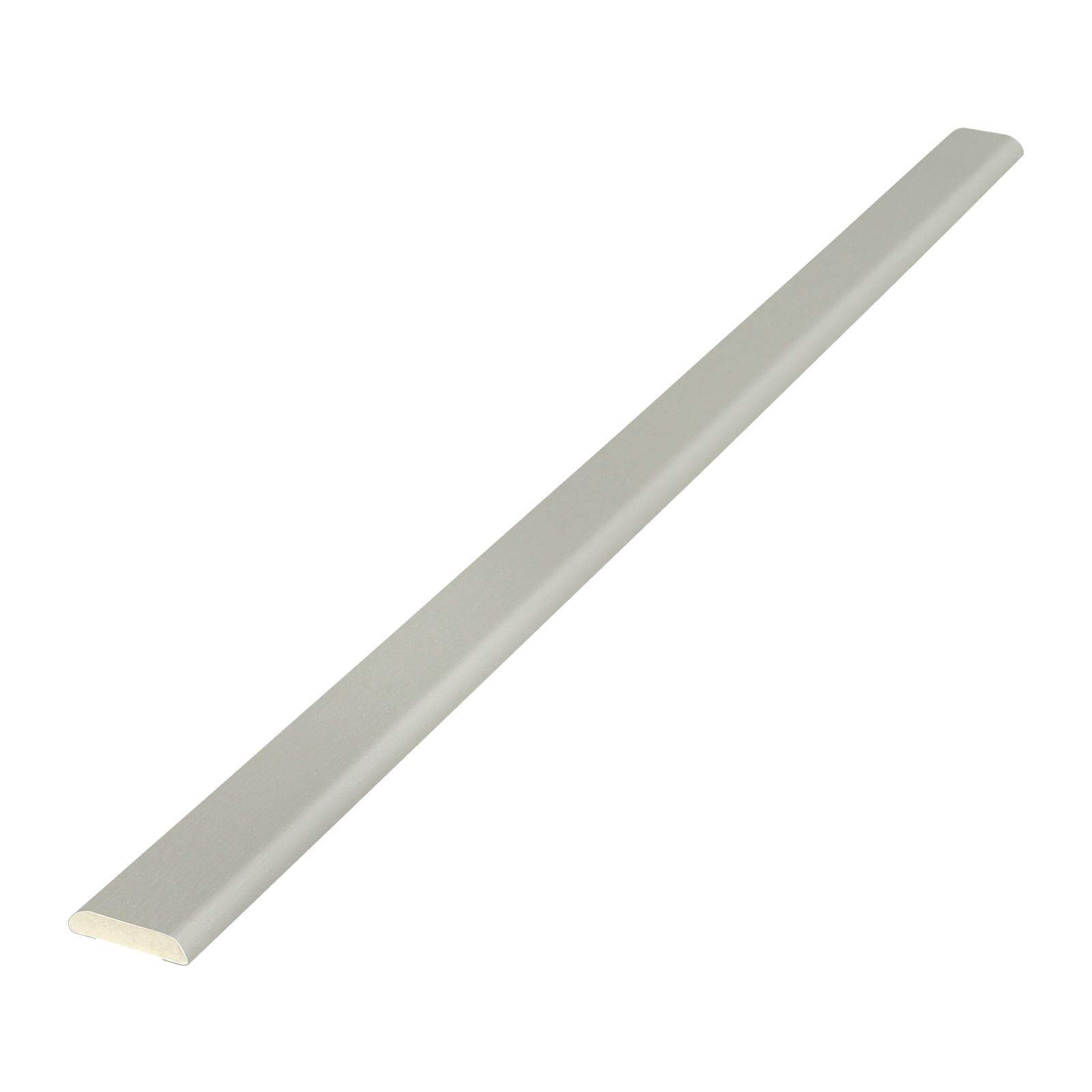 25mm D-Mould Architrave uPVC Plastic Finishing Trim (2.5m) - Agate Grey