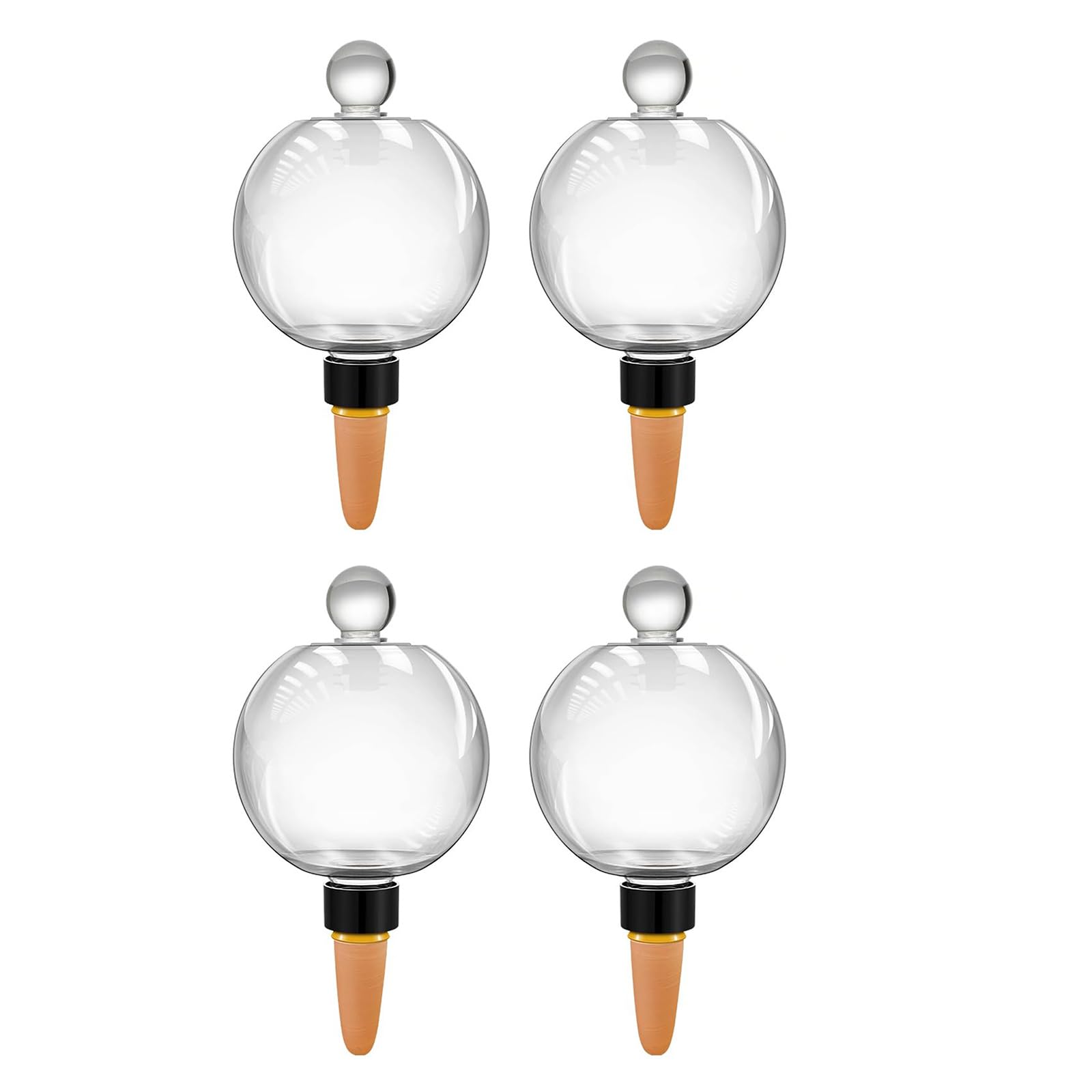 Globi per irrigazione Automatica Adatti per Piante da Interno Bulbi per irrigazione Automatica per Piante da 19 Oz capacità con Tappo in Vetro Globi per cespugli da Interni
