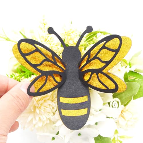 STOBAZA 1 Set 3D Bee Sticker Removable Wall Stickers Bee Stickers Home Wall Decor DIY Decals Bedroom Wall Bees Sticker Bees Wall Decors Bee Wall Double Layered Stickers - Image 3