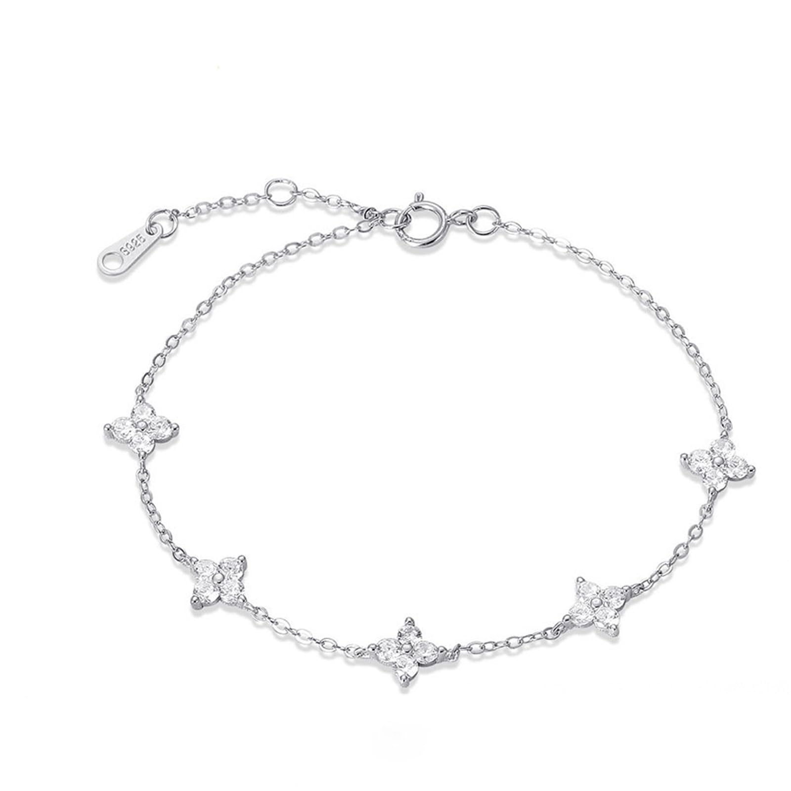 Braccialetto Donna Bracciale Floreale Regolabile da - Accessorio Semplice, Elegante E Versatile-Giallo