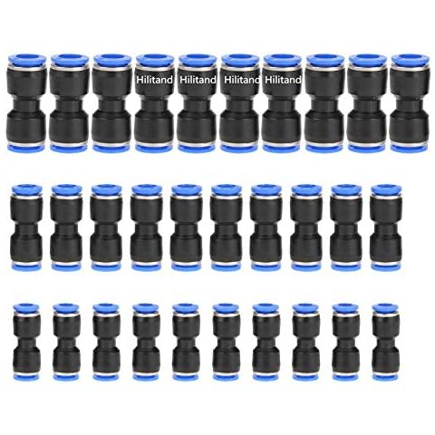 30 stücke Gerade Push-steckverbinder Kunststoff Schnellverschluss Steckverbinder Air Line Fittings für 1/4 5/16 3/8 Rohr Cover