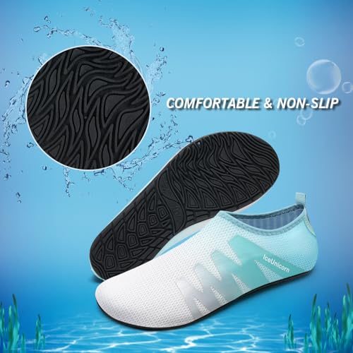 Image of IceUnicorn Water Shoes Men Women Beach Swim Aqua Barefoot Socks Pool Quick Dry Yoga
