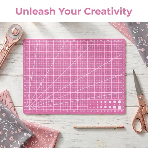 Image of Housoutil A4 Craft Cutting Mat 11.81 X 8.66 X 0.07 in Non-Slip Cutting Pad for Crafts Engraving Art Mat for Sewing Quilting Scrapbooking Diy Art Projects