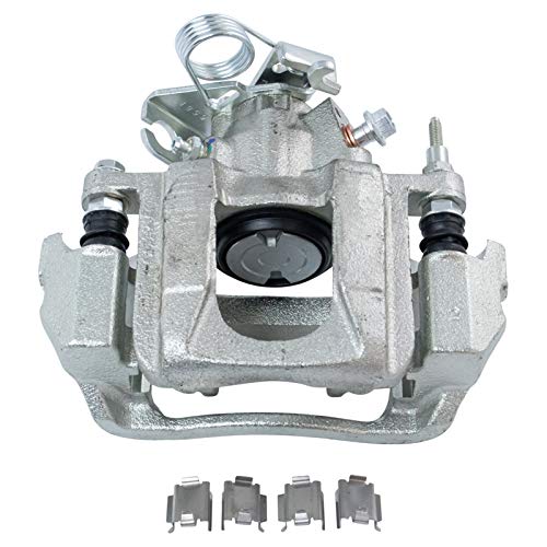 Image of TRQ Rear Left Brake Caliper w /Bracket Drivers Side | For 2011-2014 Ford Edge 2011-2015 Lincoln MKX
