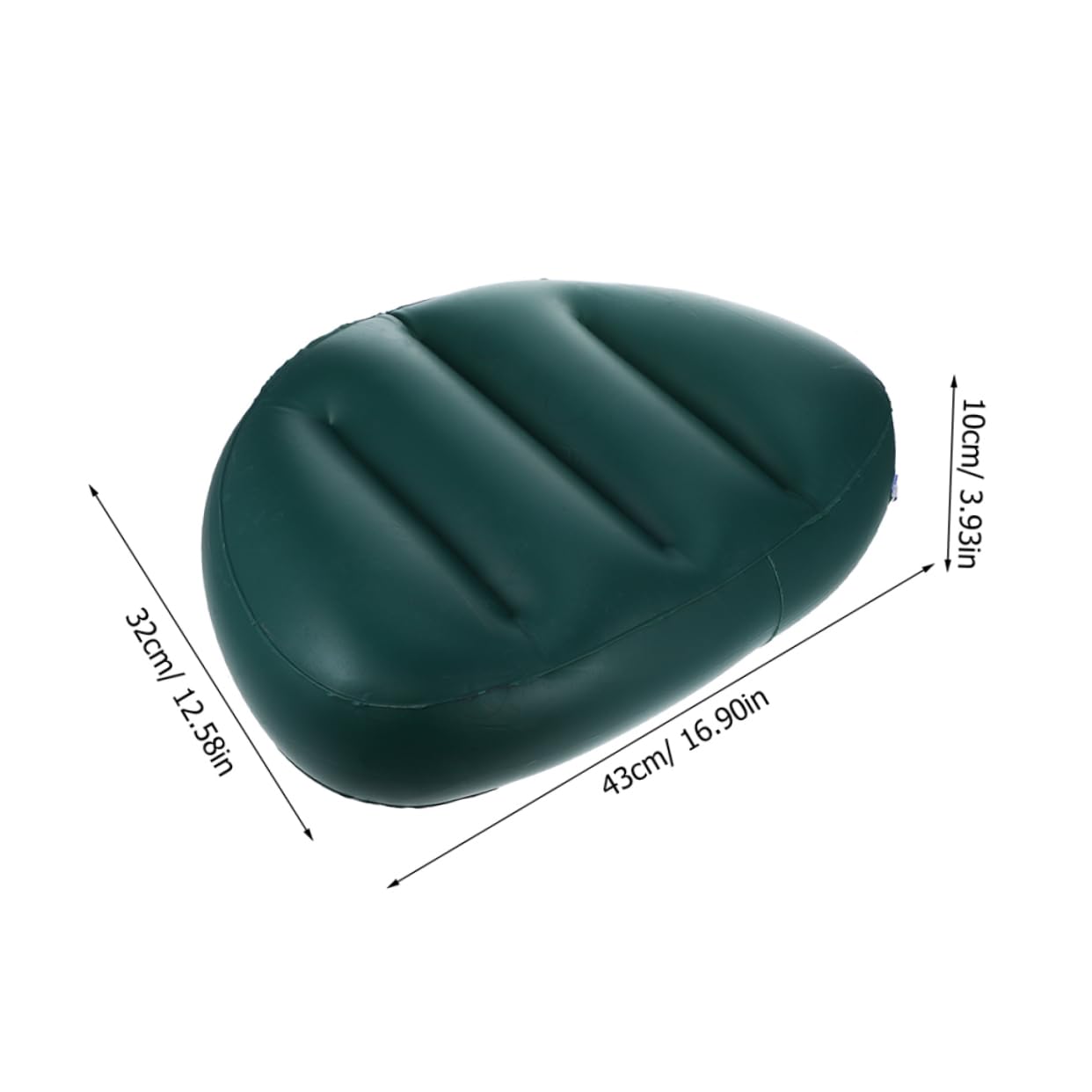 Happyyami 4pcs Inflatable Boat Seat Cushion PVC for Kayak Pool Boat Camping Air Pump