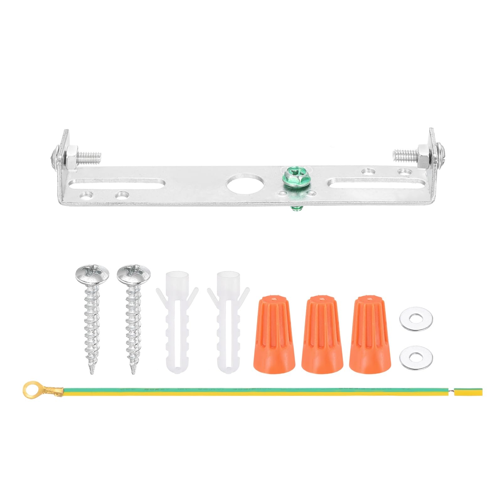 PATIKIL 105mm (4.1") Universal Light Fixture Mounting Bracket Square Kit, Lamp Crossbar Ceiling Light Plate Wall Mounting Bracket with Screw for Chandelier Ceiling Pendant Wall Lighting