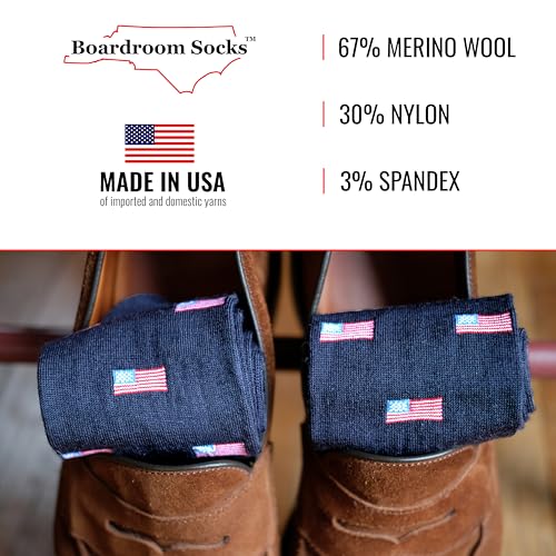 Merino Wool Mid-Calf Patterned Socks, Dress Socks for Men3